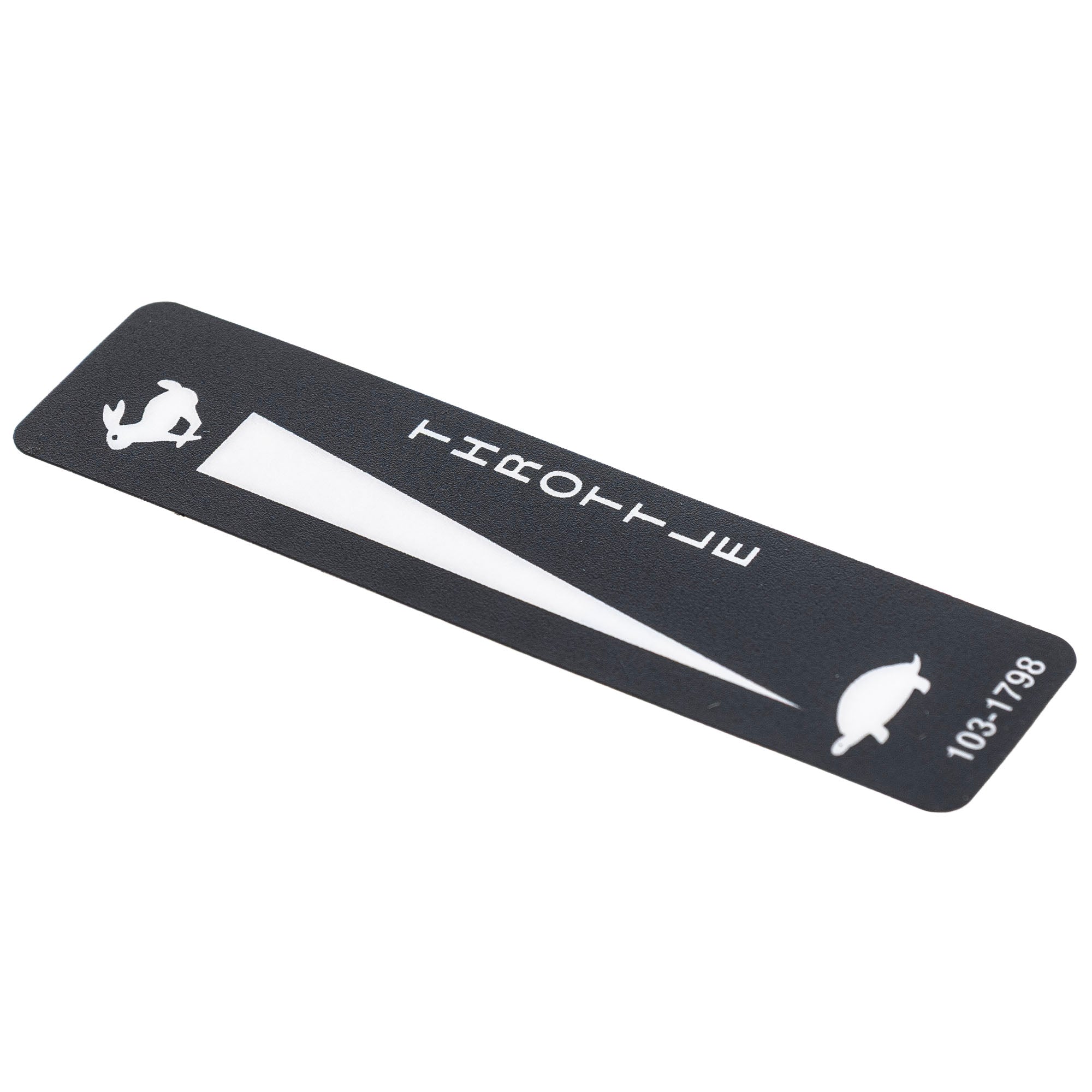 Exmark 103-1798 Throttle Only Decal