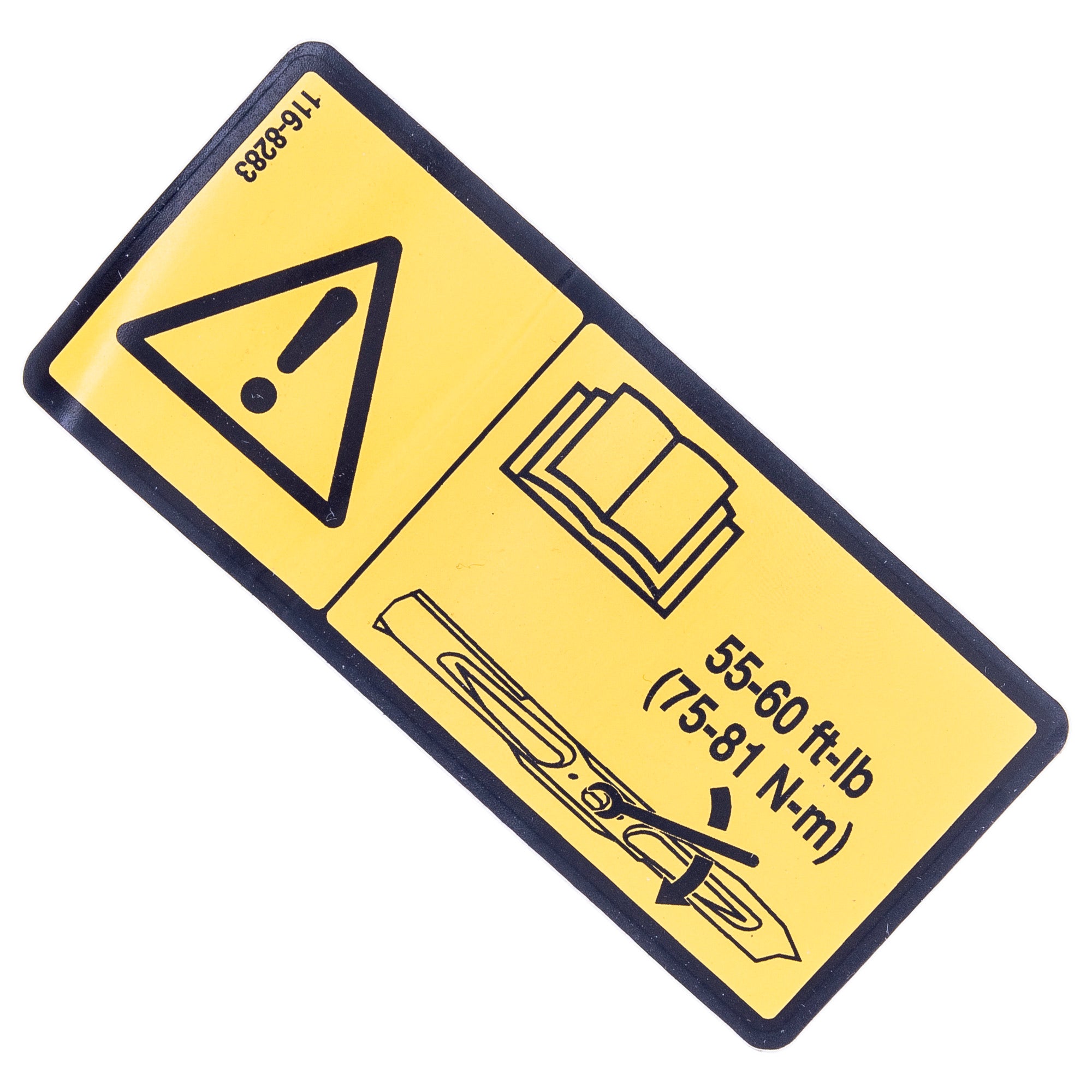 Exmark 116-8283 Bolt Torque Decal