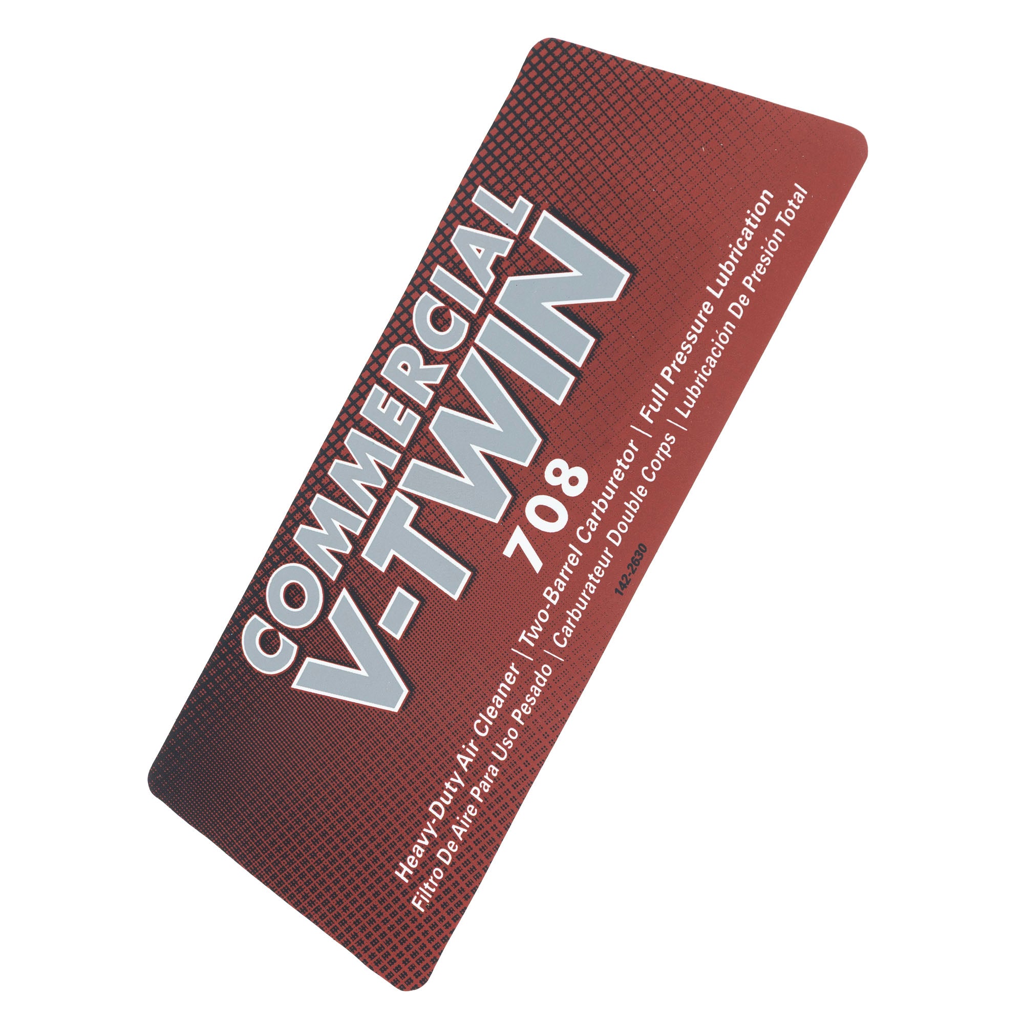 Exmark 142-2630 Exmark Commercial V-Twin Decal [ # 142-2630 ]