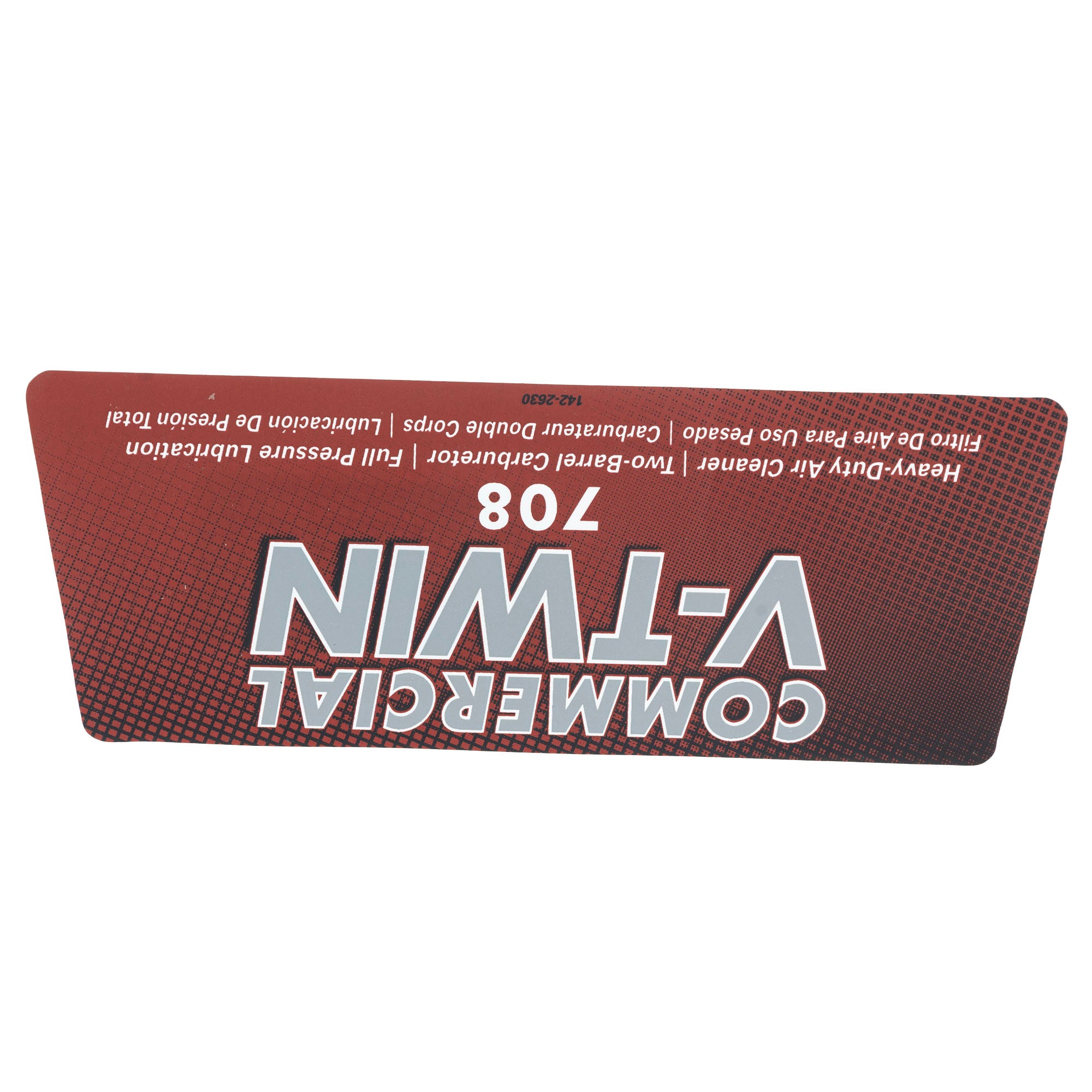 Exmark 142-2630 Exmark Commercial V-Twin Decal [ # 142-2630 ]