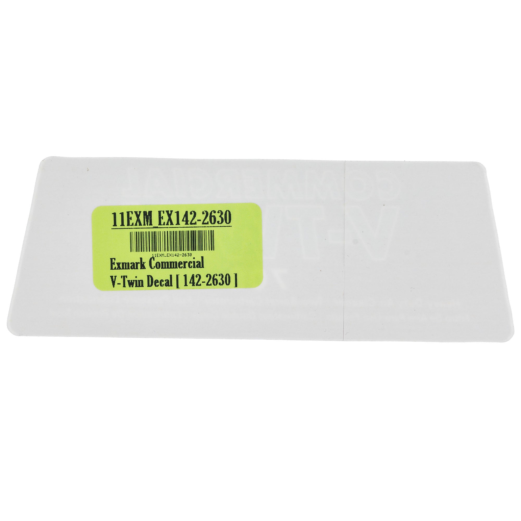 Exmark 142-2630 Exmark Commercial V-Twin Decal [ # 142-2630 ]