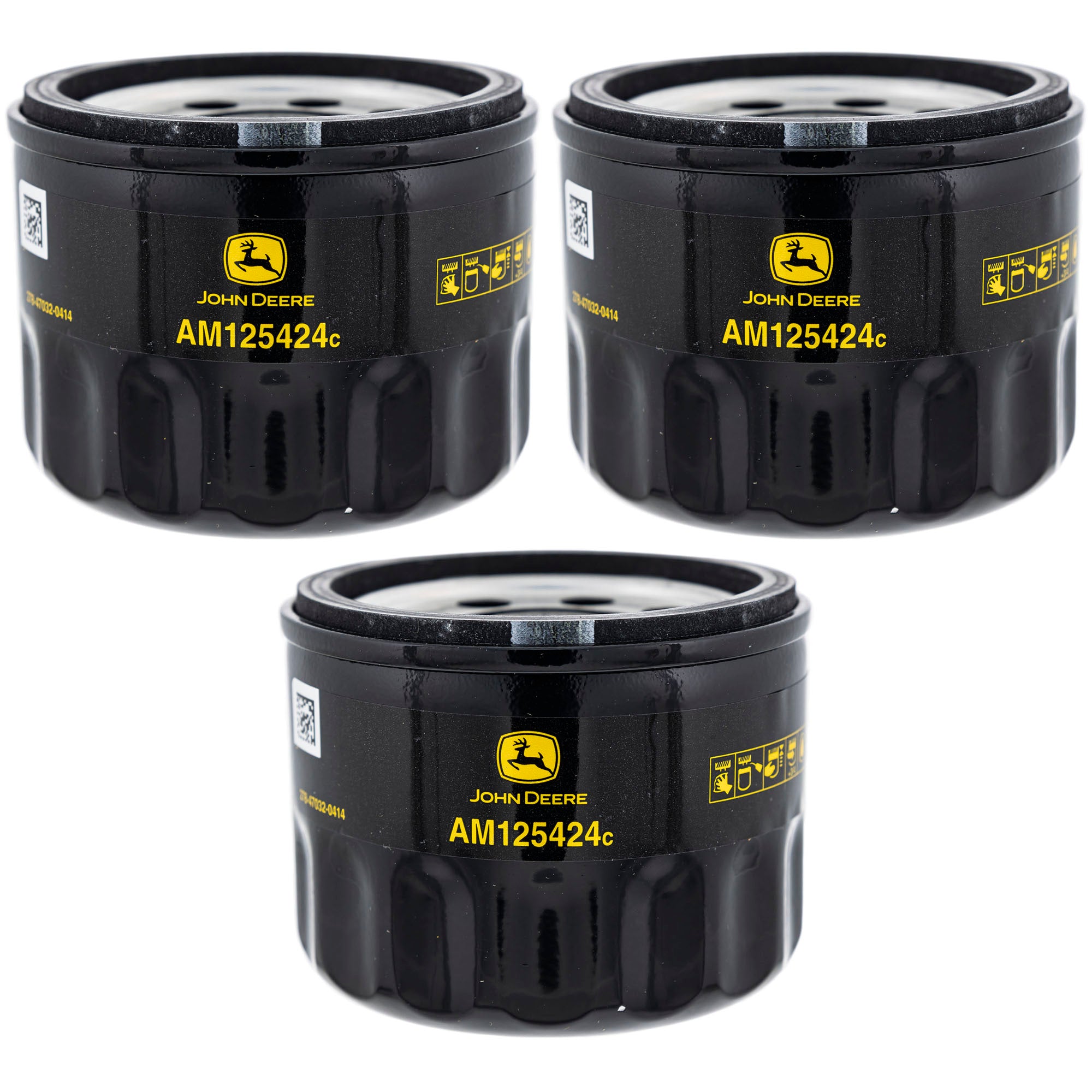 John Deere AM125424 Oil Filter 3-Pack