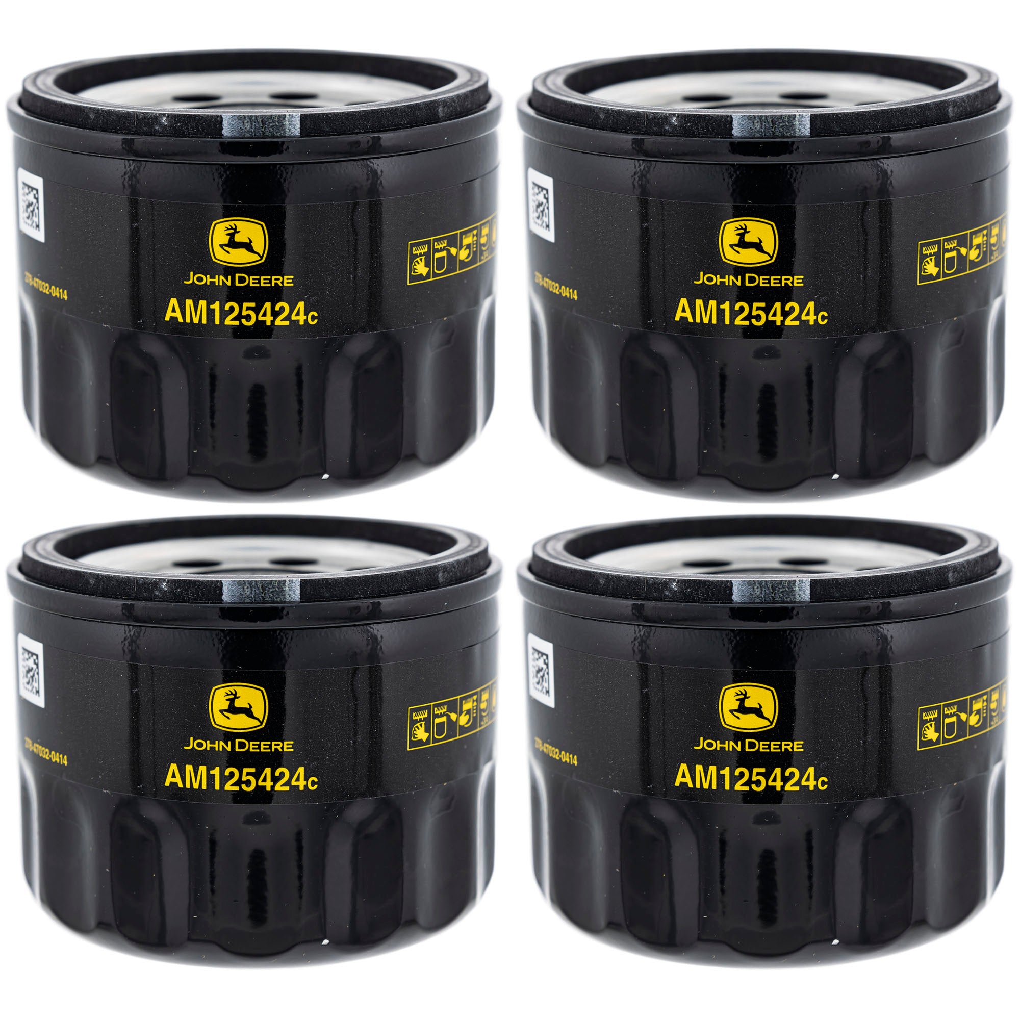 John Deere AM125424 Oil Filter 4-Pack