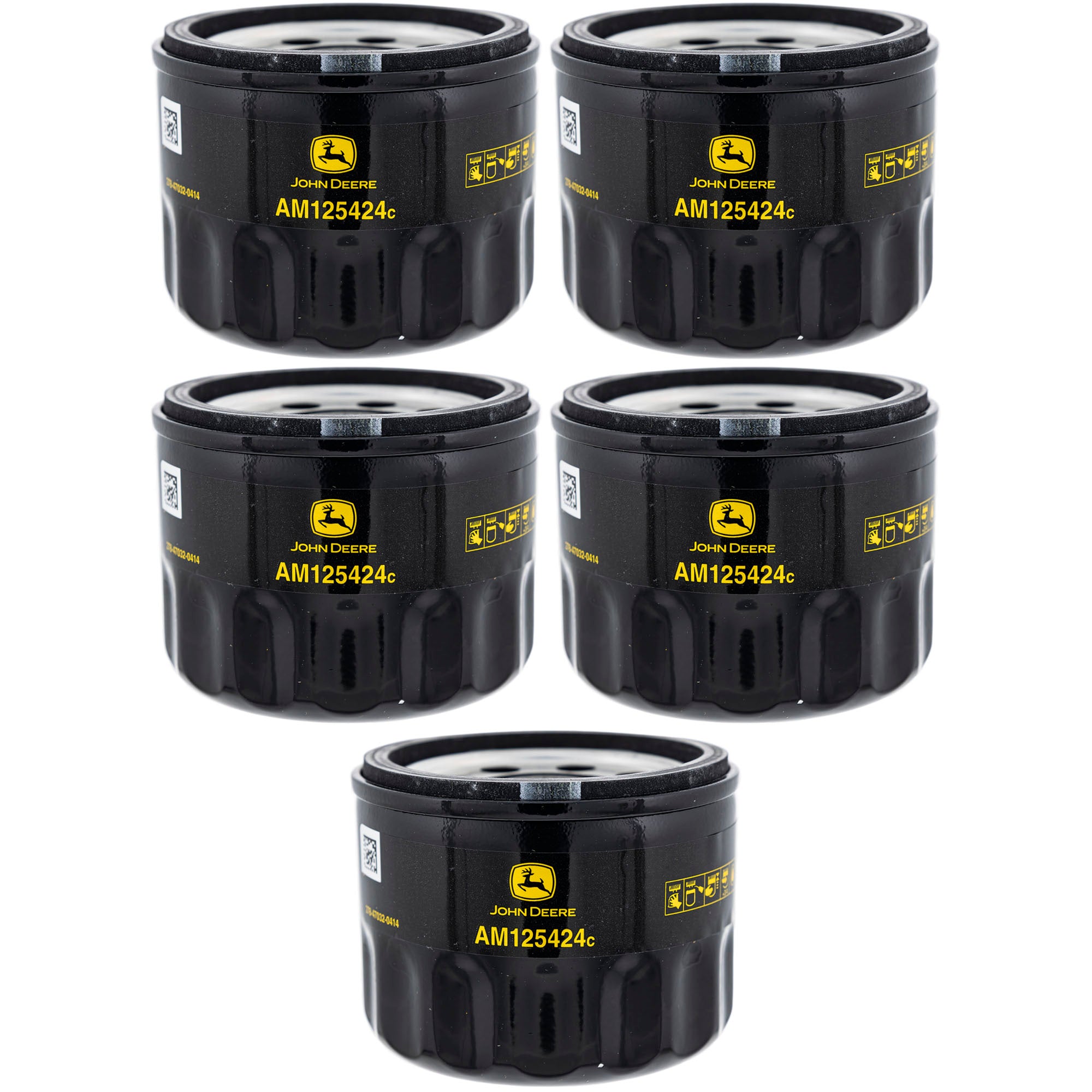 John Deere AM125424 Oil Filter 5-Pack