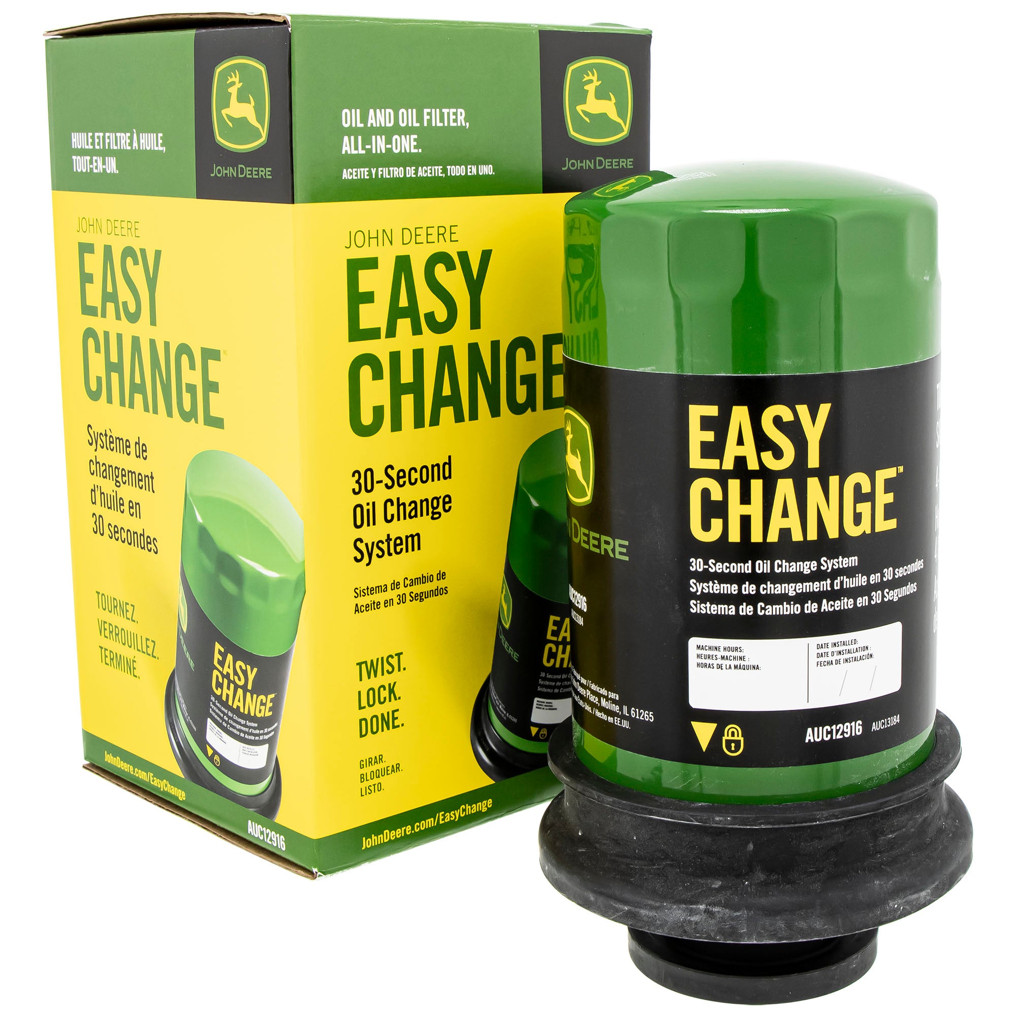 John Deere AUC12916 Easy Change 30-Second Oil Change System 2-Pack