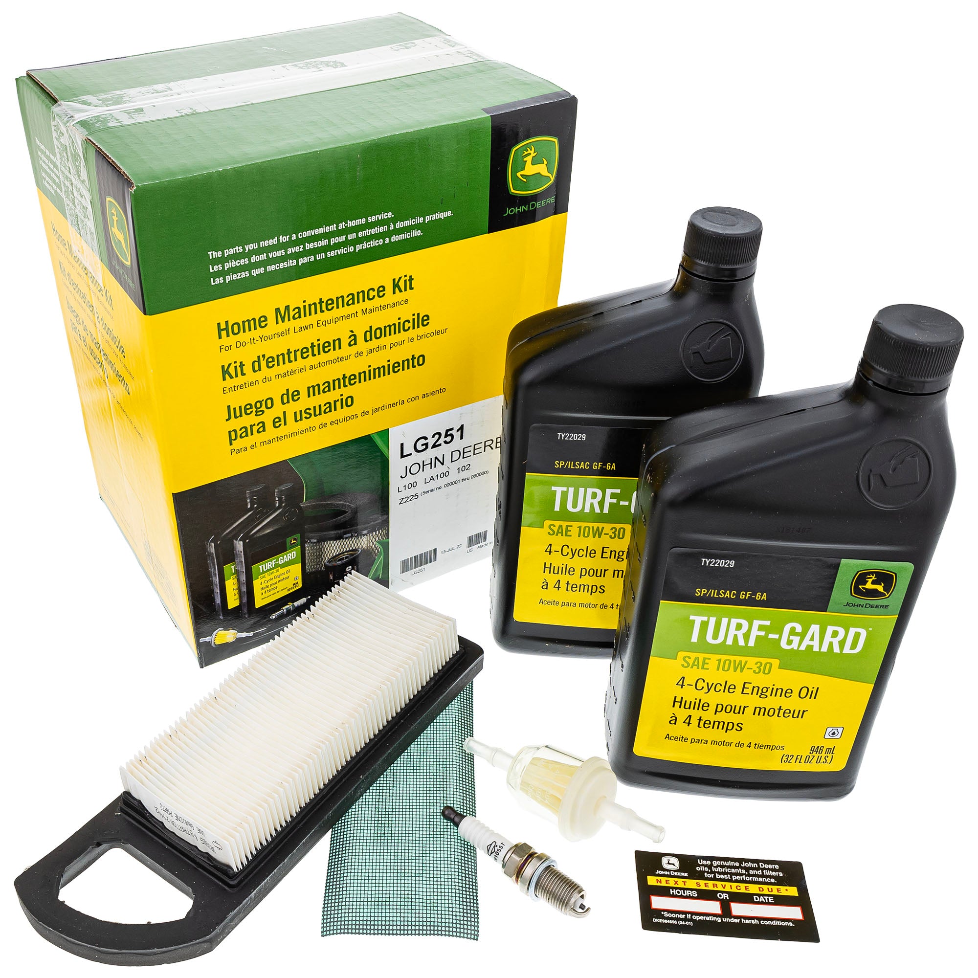 John Deere LG251 Maintenance Kit | Mow The Lawn