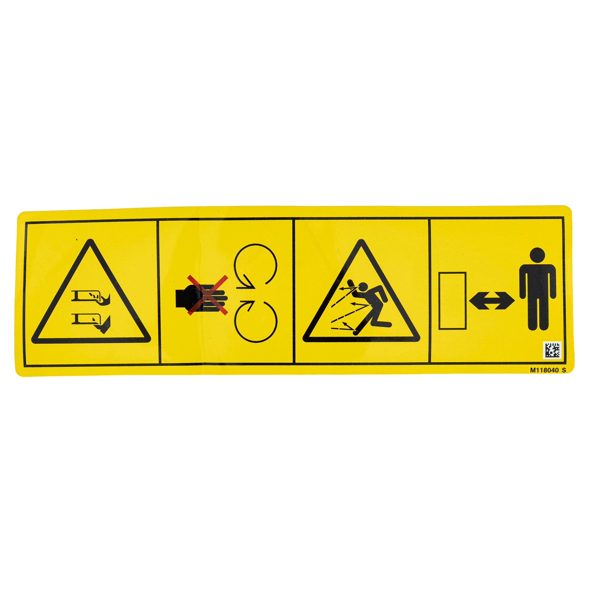 John Deere M118040 Safety Sign