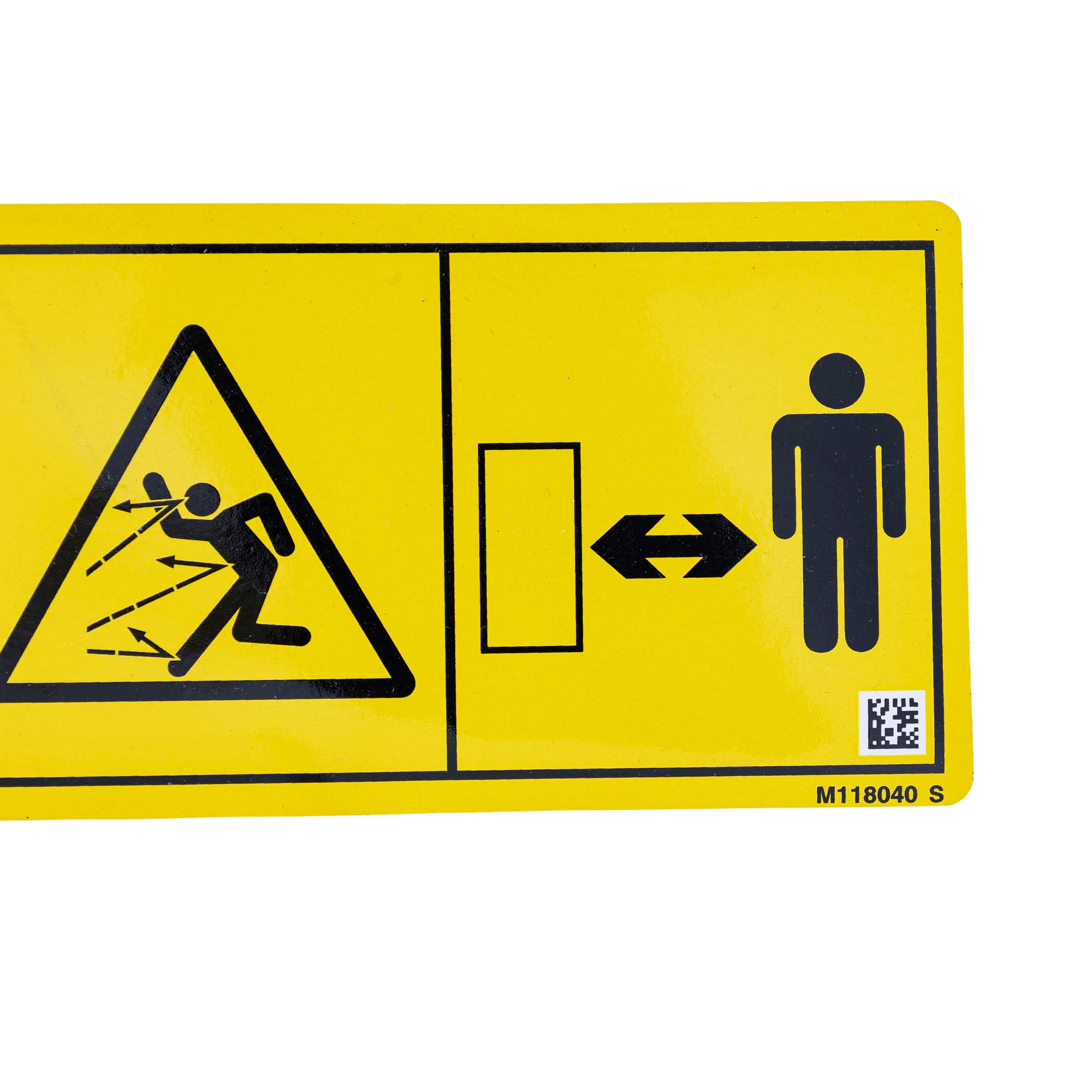 John Deere M118040 Safety Sign