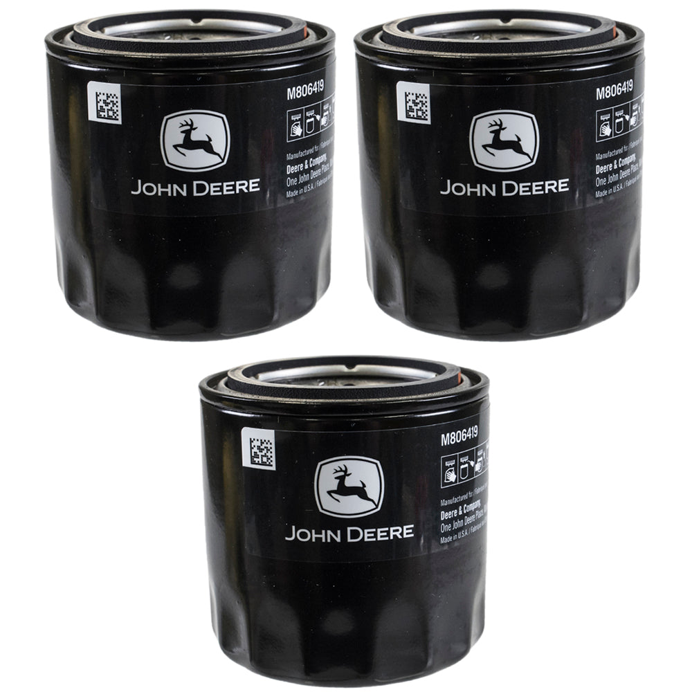 John Deere M806419 Oil Filter 3-Pack