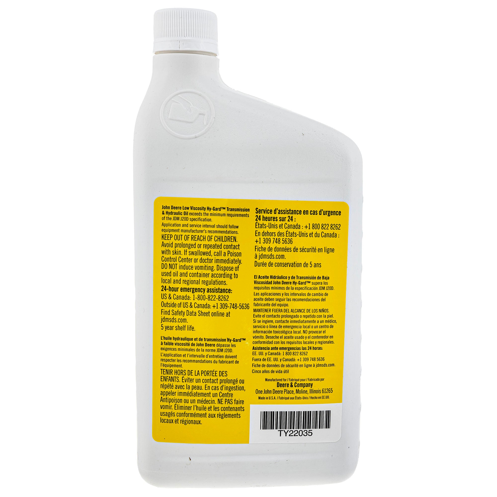 John Deere TY22035 Low Viscosity Hy-Gard