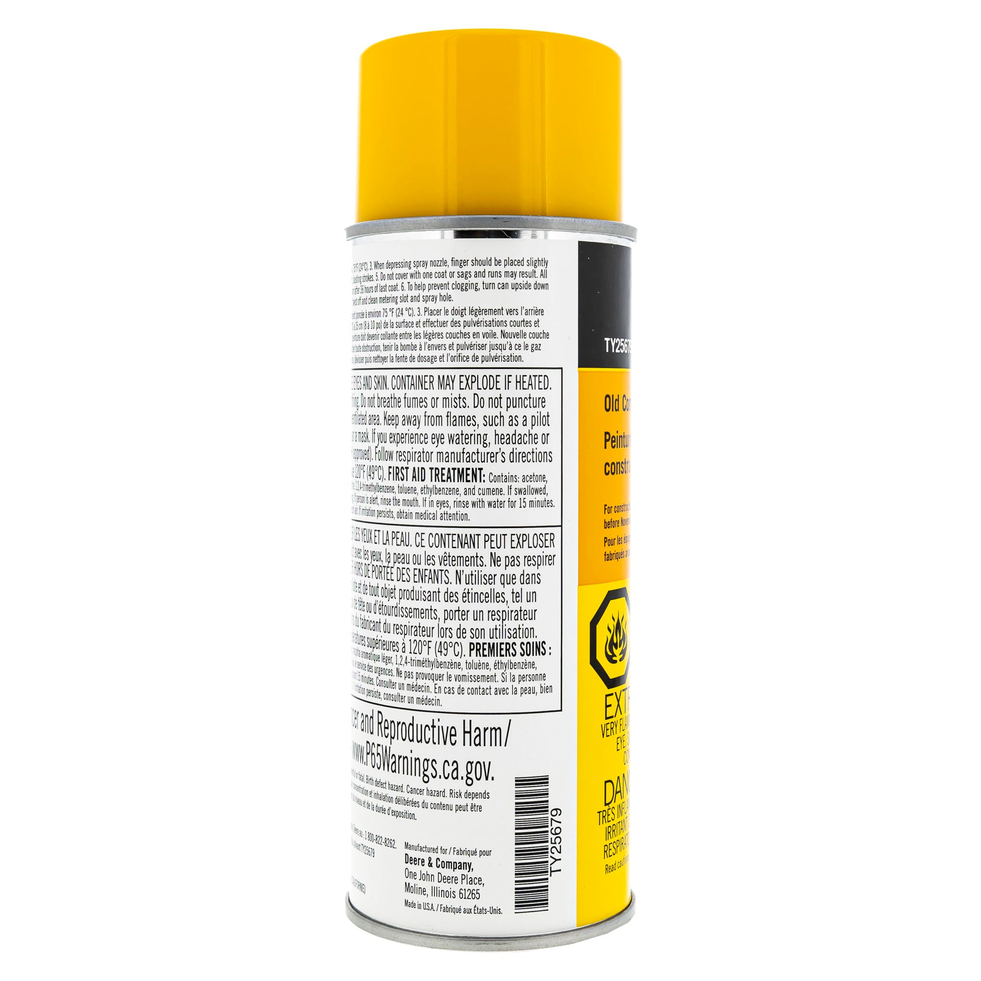 John Deere TY25679 Old Construction Yellow Spray Paint 12oz
