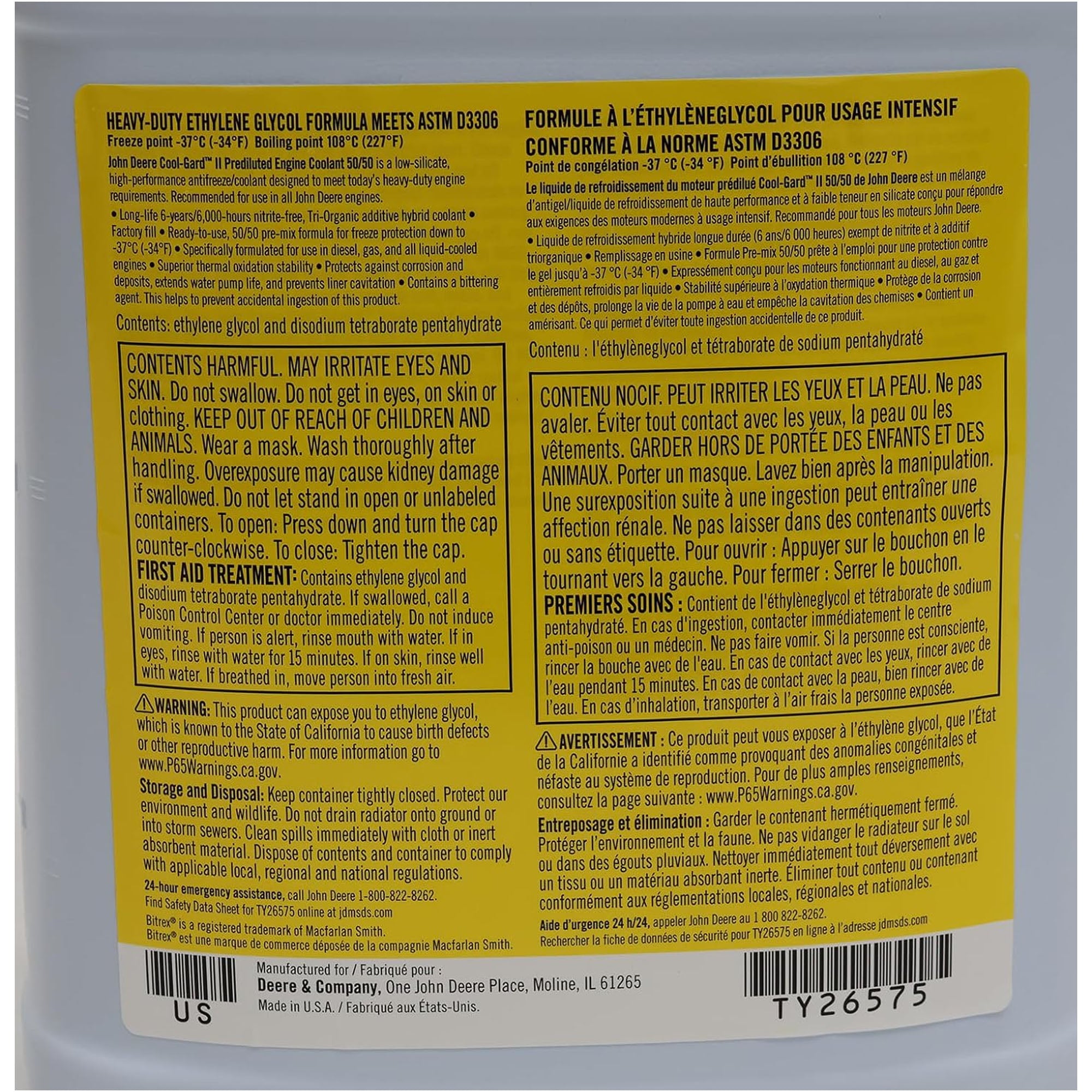John Deere TY26575 Cool-Gard II Pre-Mix 1 gallon 2-Pack