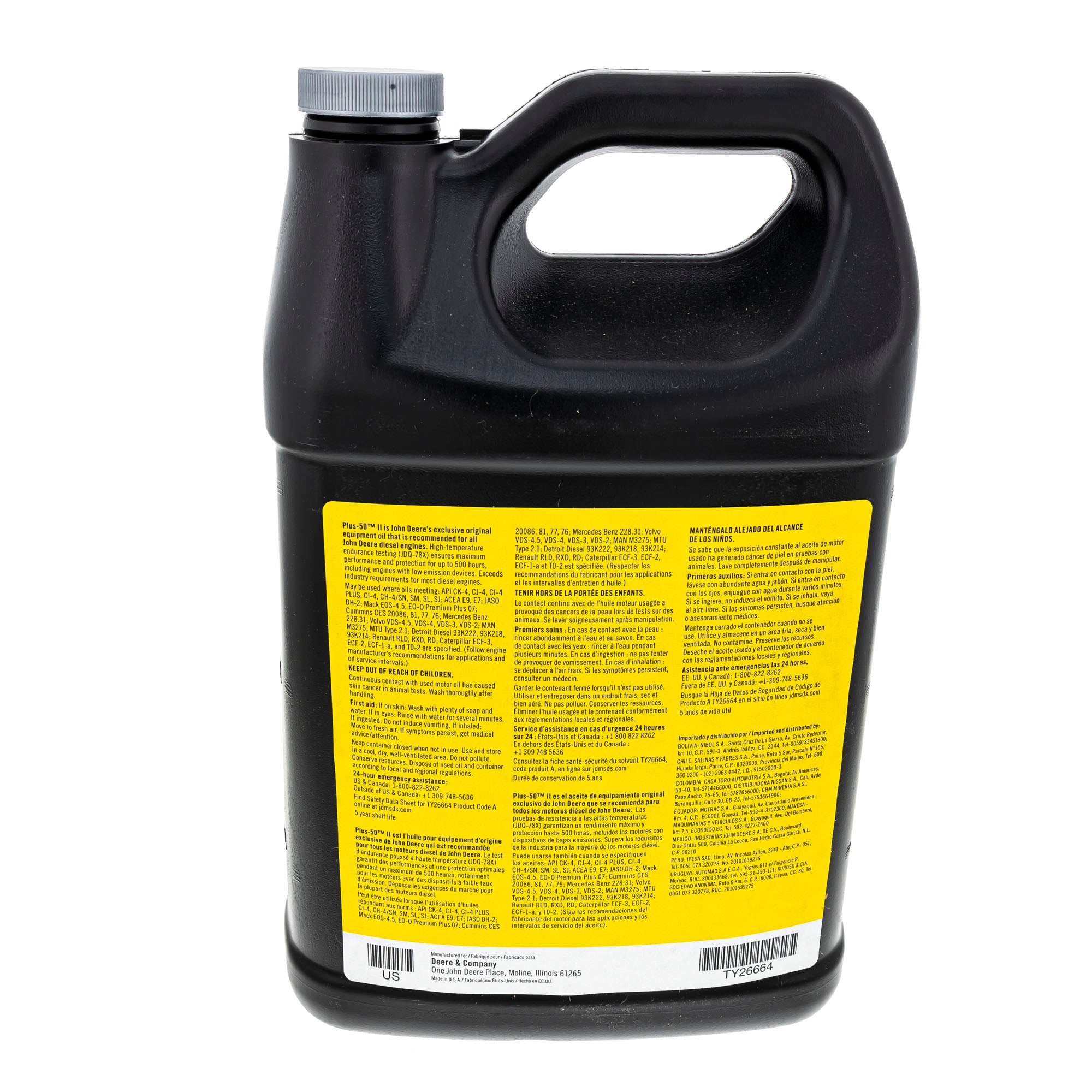 John Deere TY26664 Plus-50 II Oil 0W40 CK4/SN