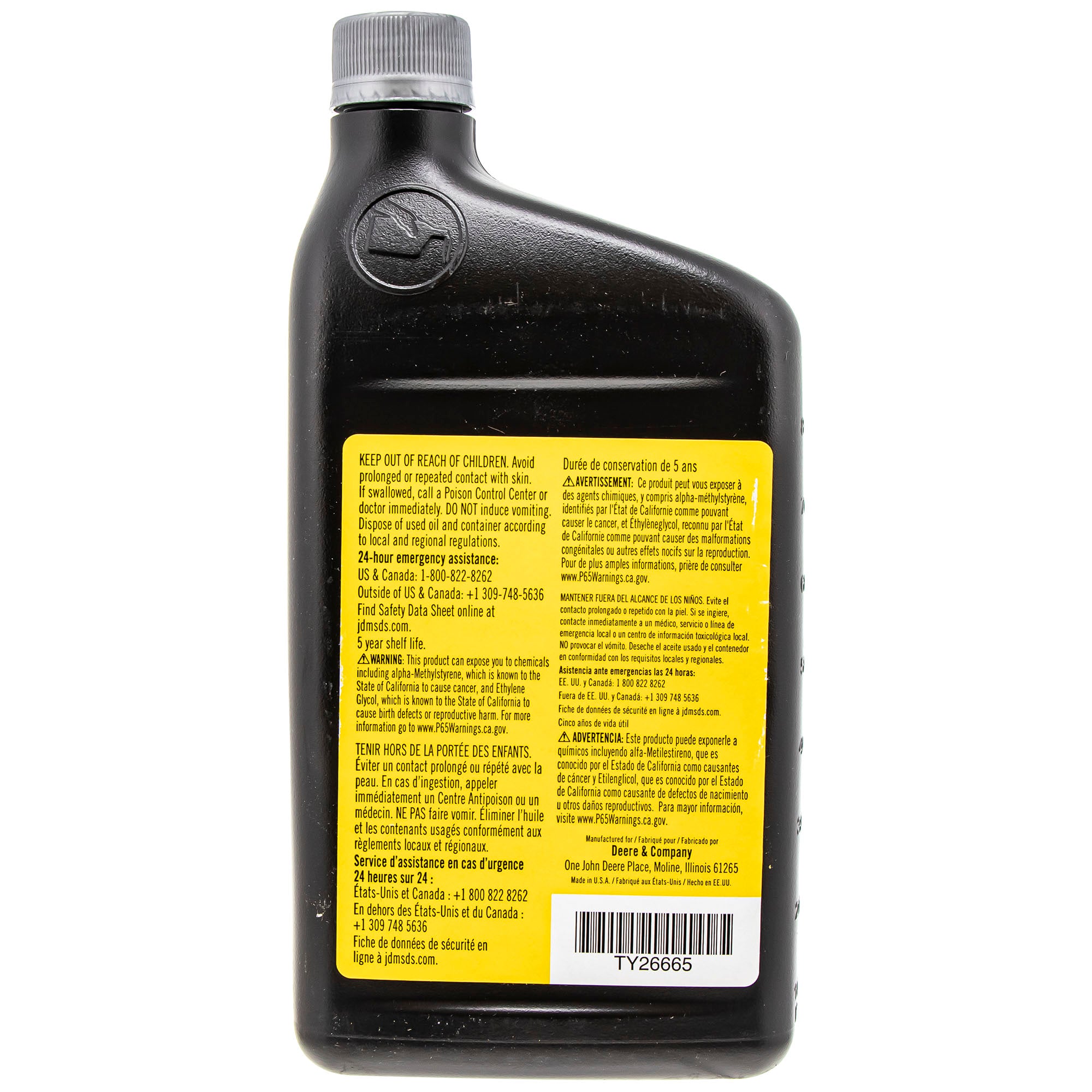 John Deere TY26665 Plus-50 II Oil 0W40 CK4/SN