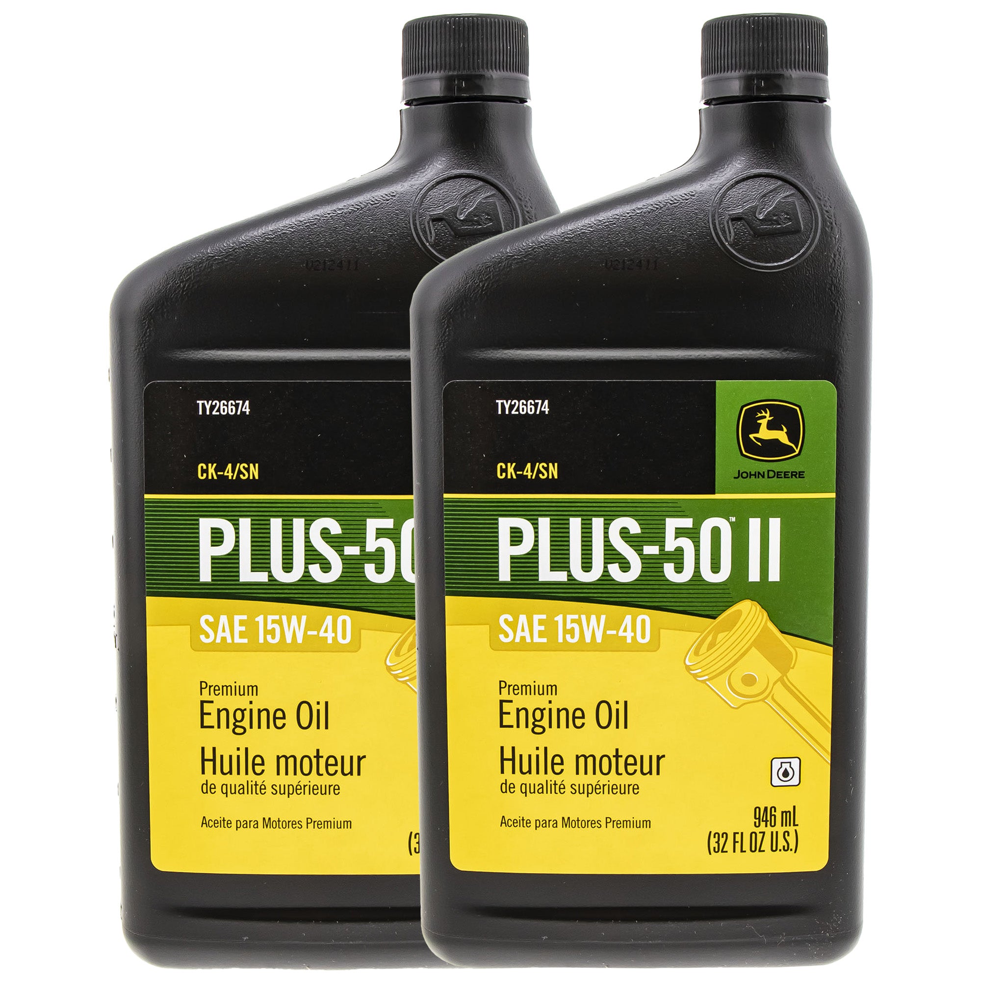 John Deere TY26674 Oil 2-Pack