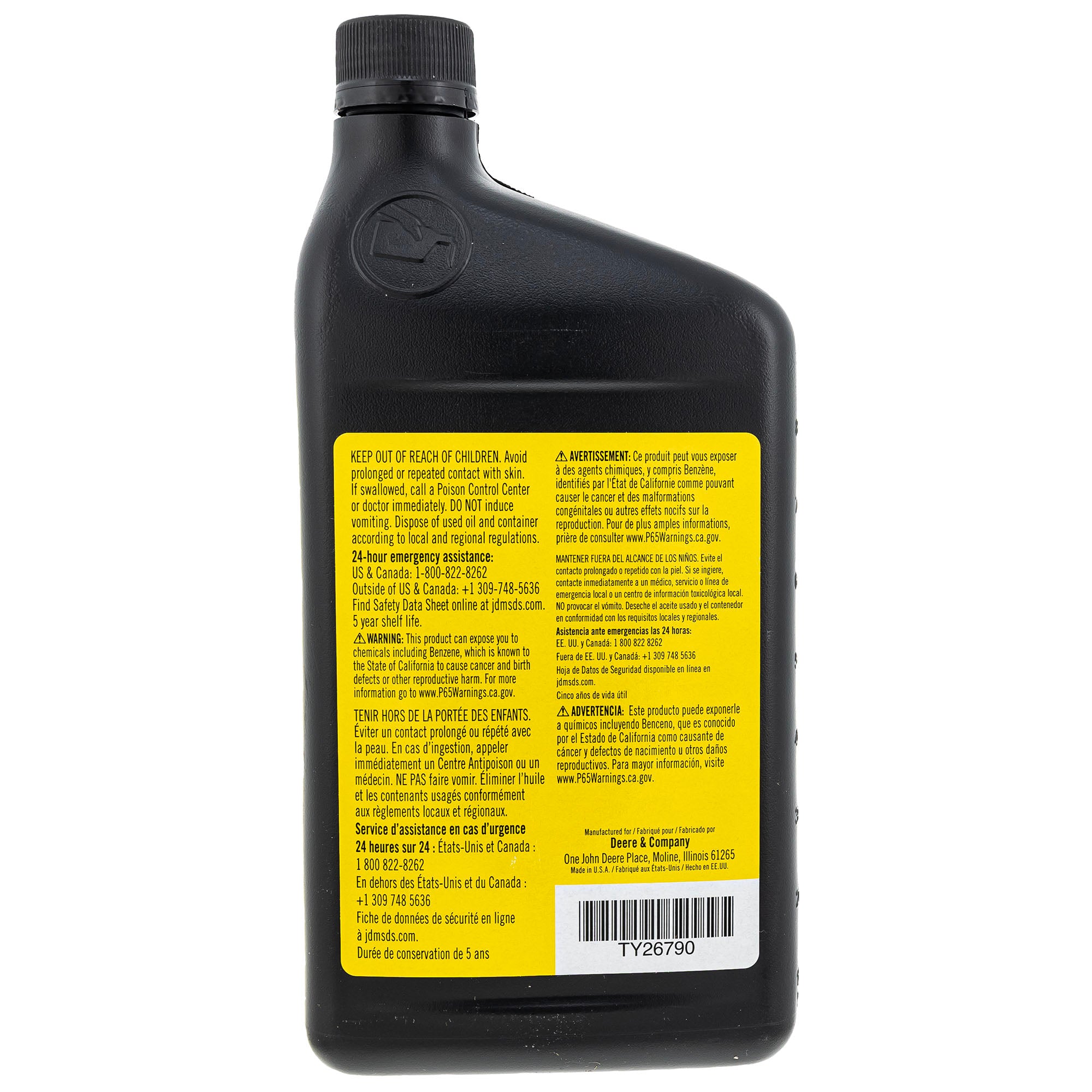 John Deere TY26790 Torq-Gard Oil SAE30 CF