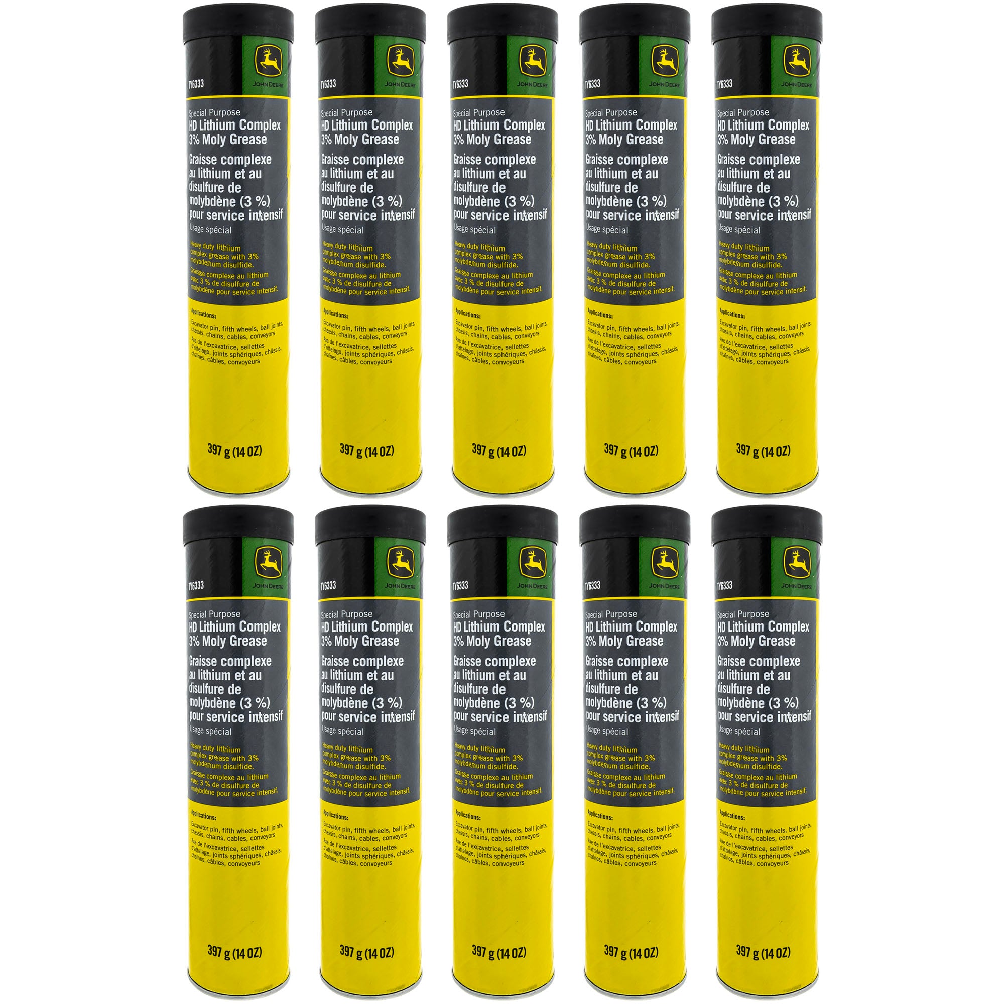 John Deere TY6333 Grease 10-Pack