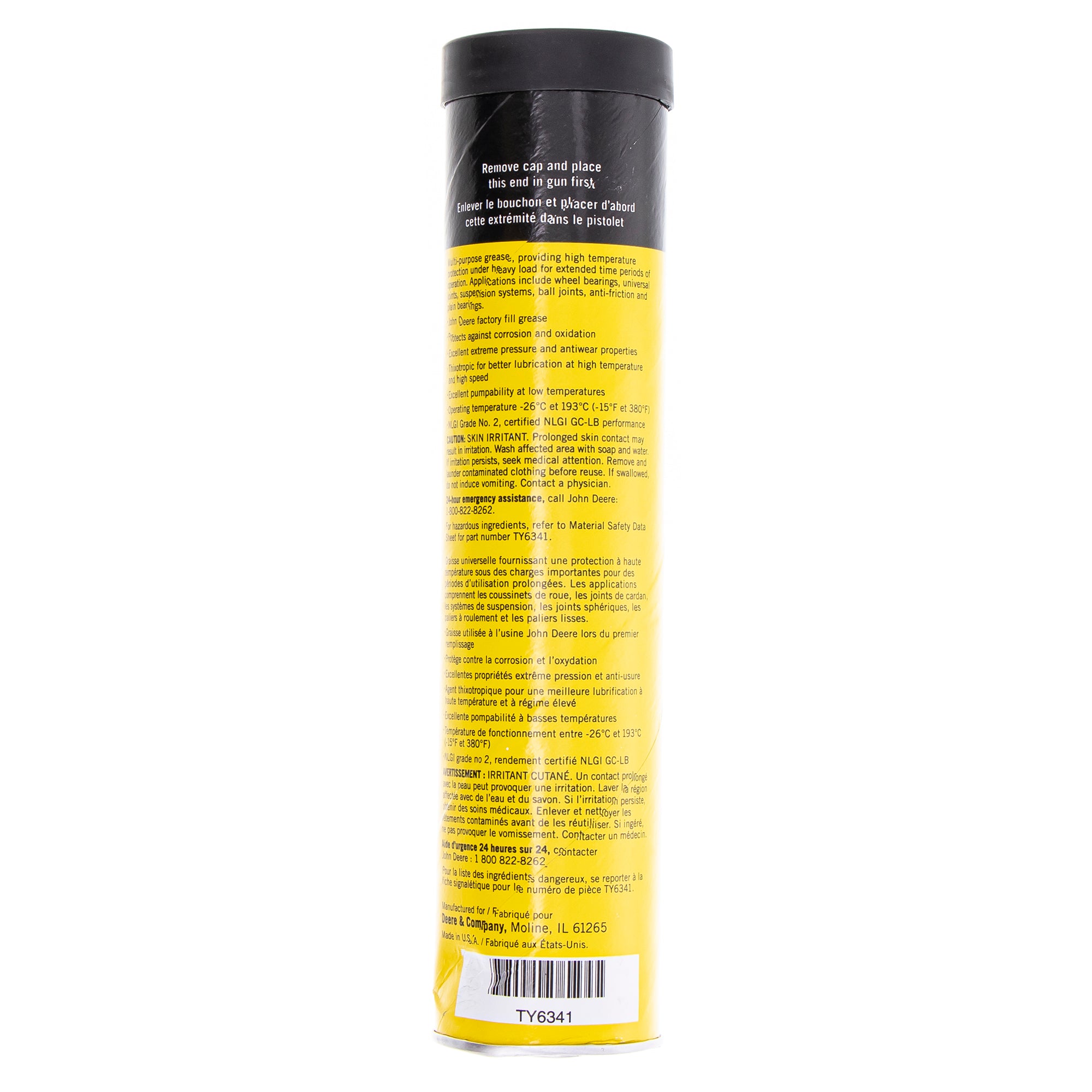 John Deere TY6341 Multi-Purpose SD Polyurea Grease 14oz Container