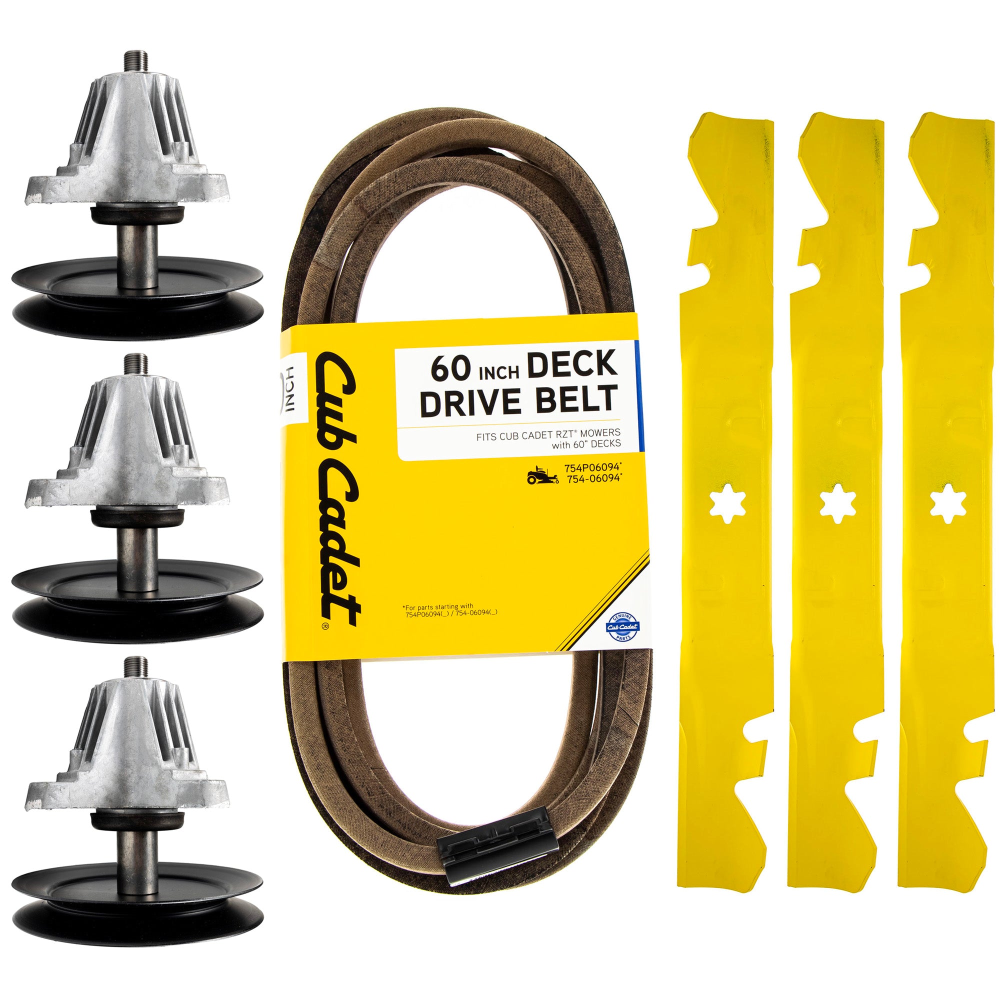 CUB CADET 1002105 Blade, Spindle, Belt