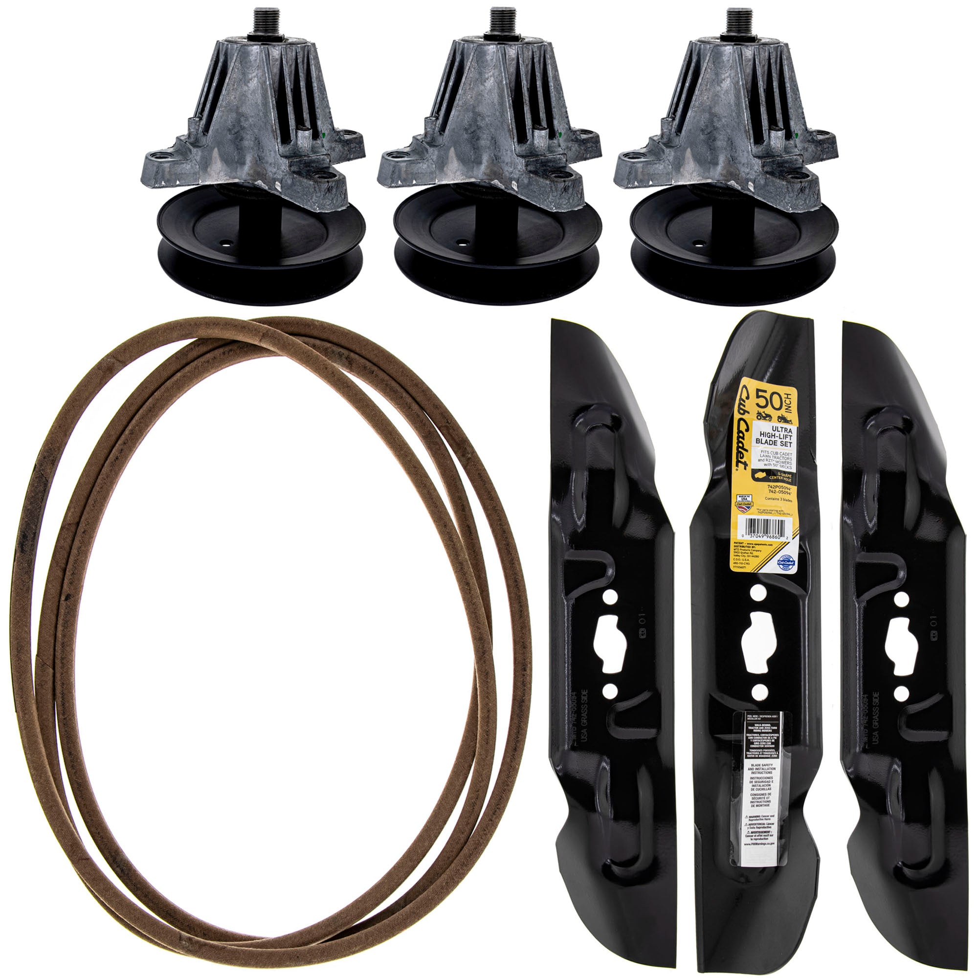 CUB CADET 1002135 Blade, Spindle, Belt