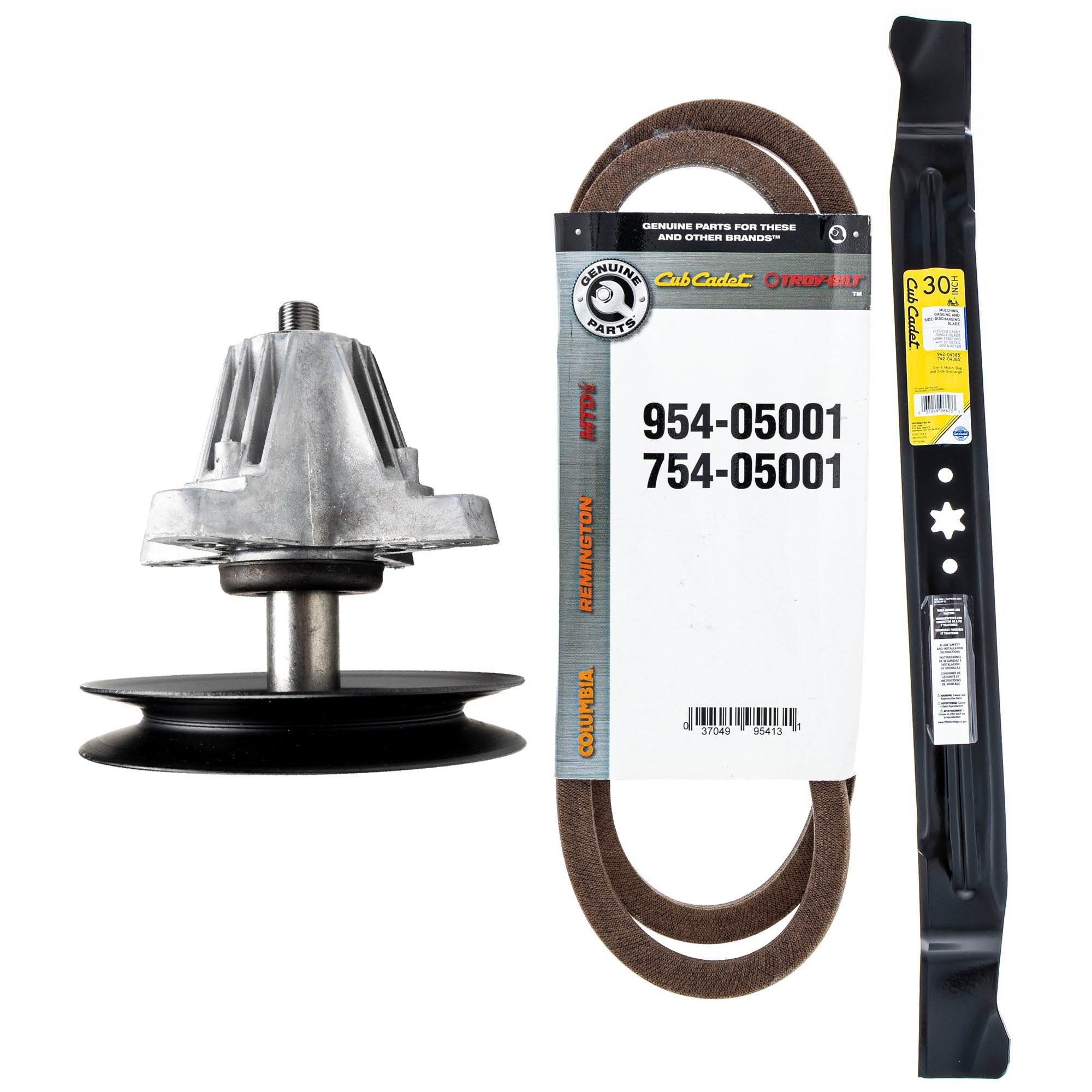 CUB CADET 1002163 Blade, Spindle, Belt