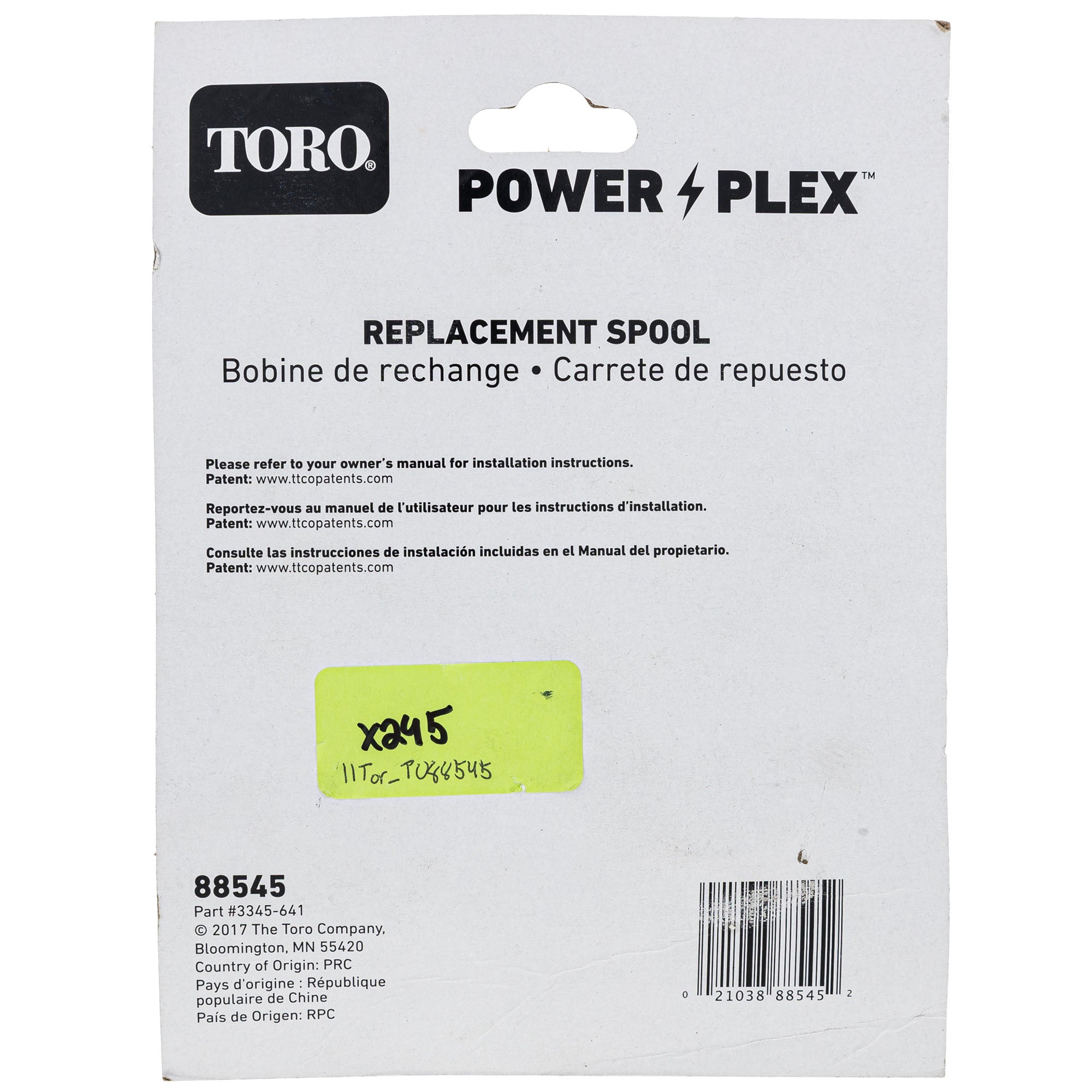 Toro 88545 String Trimmer Line