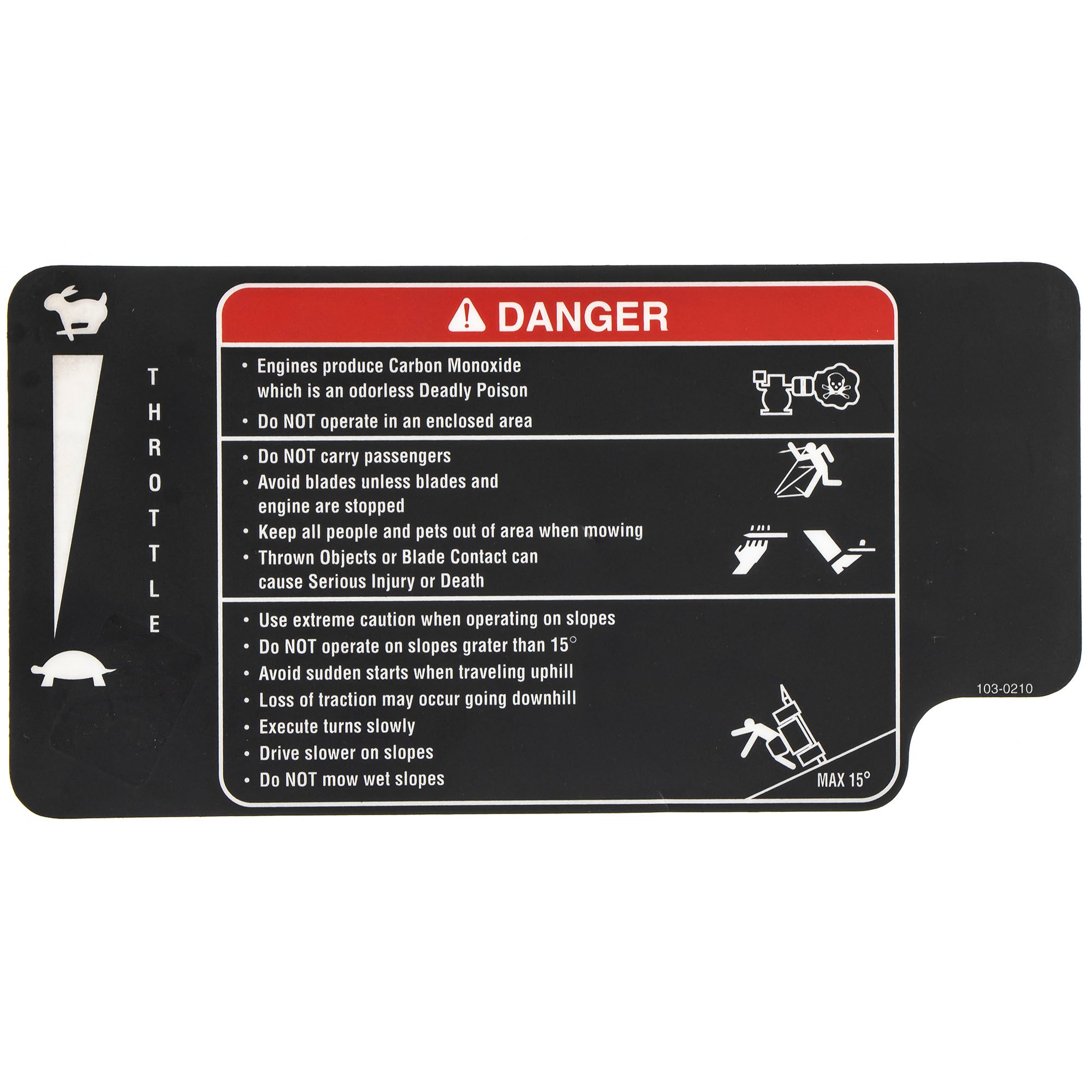 Exmark 103-0210 Decal