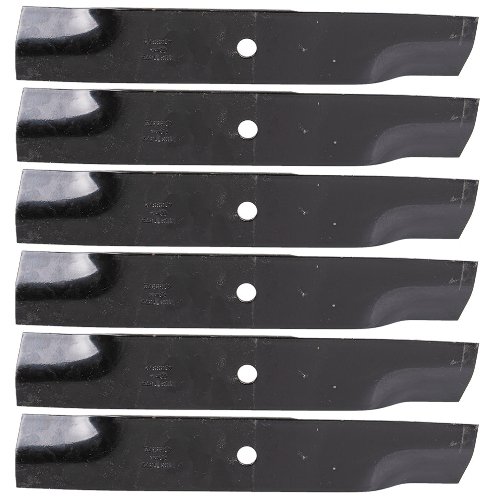 Exmark 103-1579-S High Lift SPK Solid Blades 6-Pack