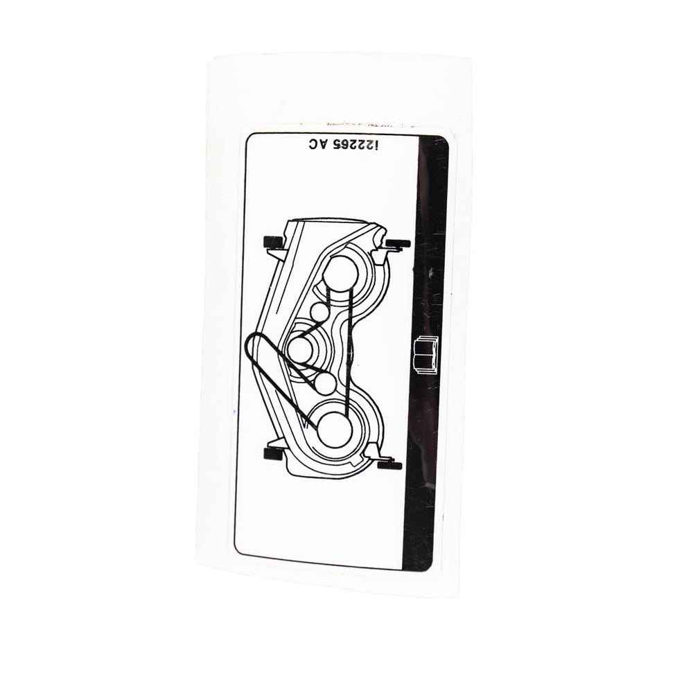 CUB CADET 777I22265 Belt Route Label