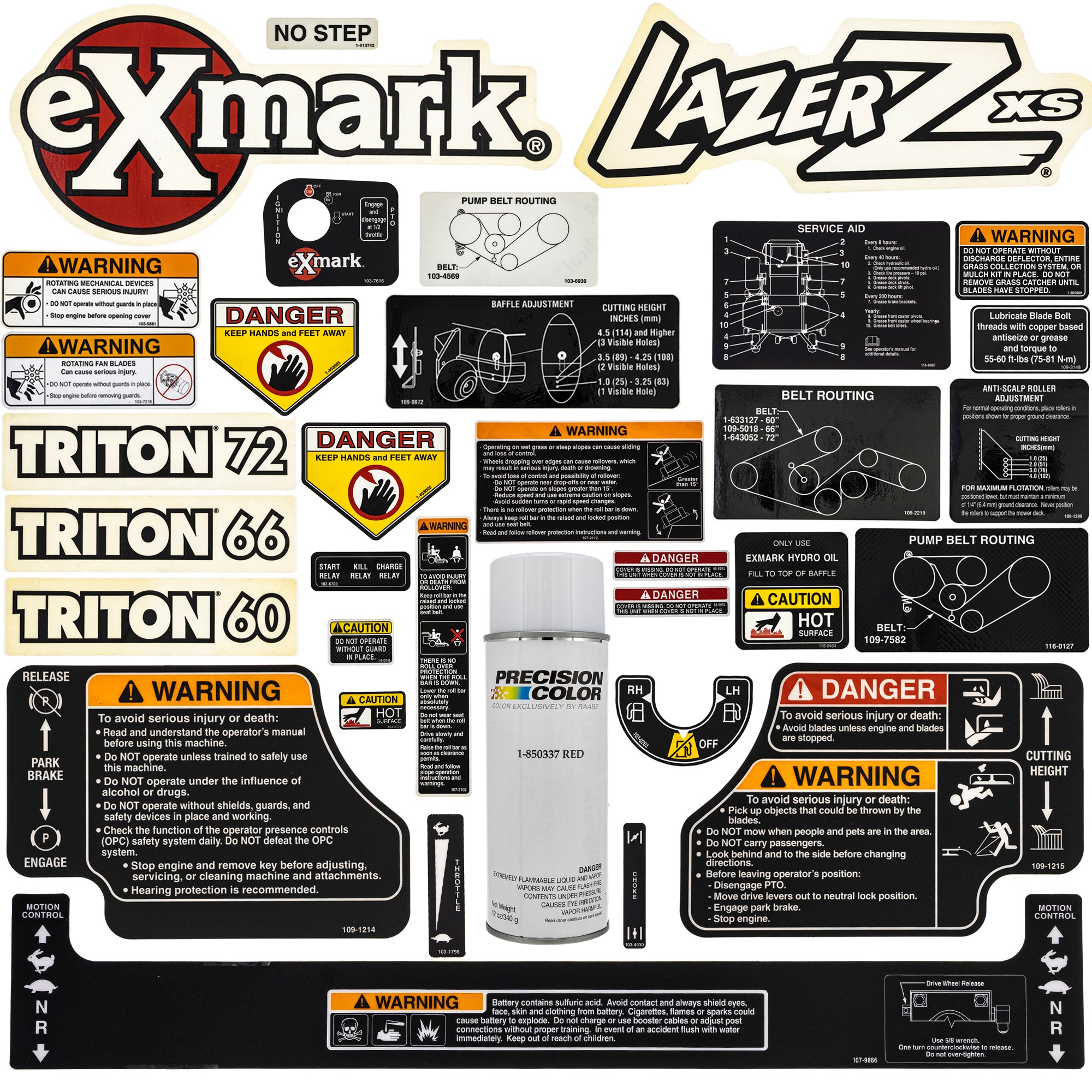 Exmark EK1000015 Decal