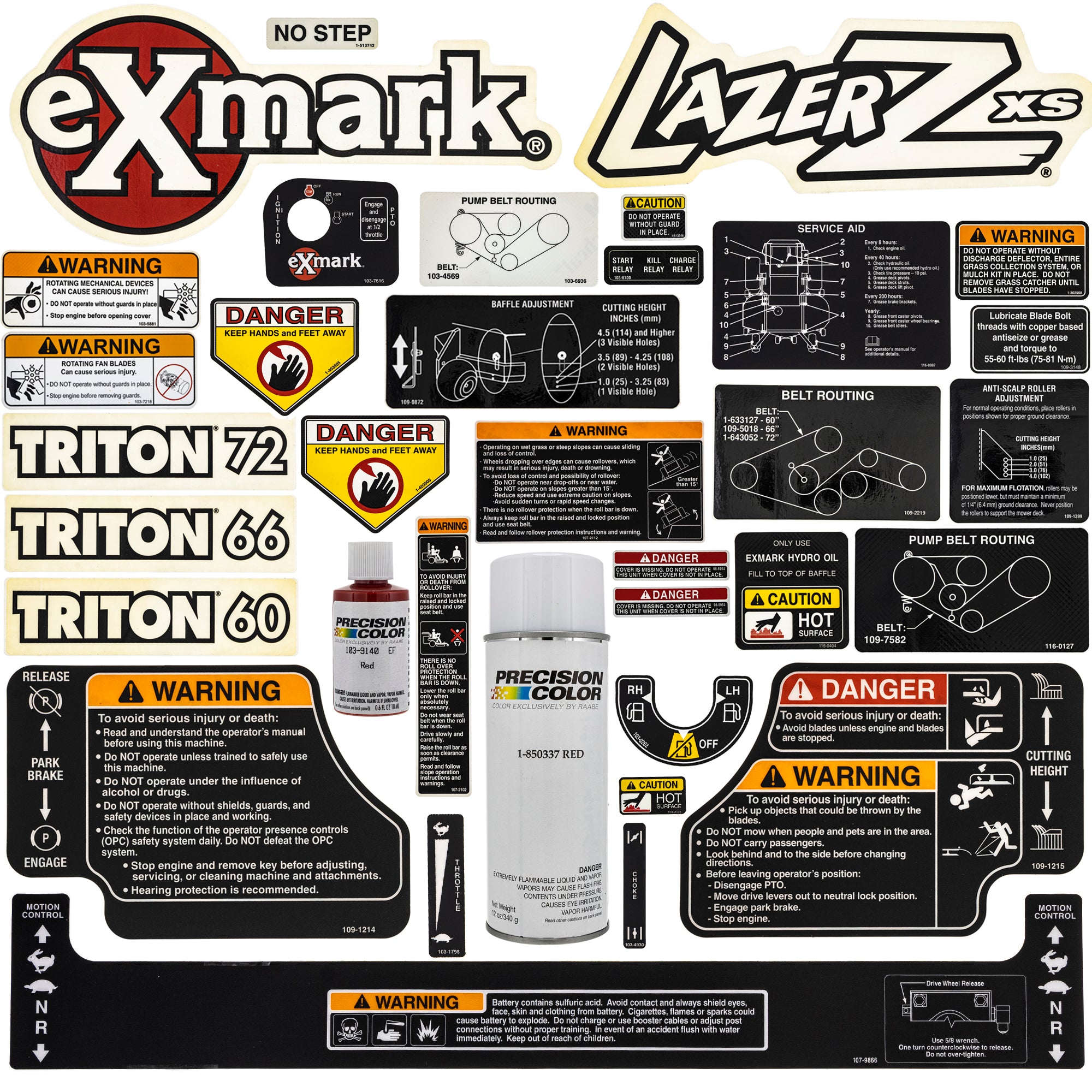 Exmark EK1000027 Decal
