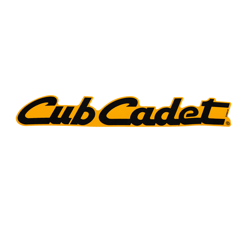 MTD 777D13929 Cub Cadet Label Decal