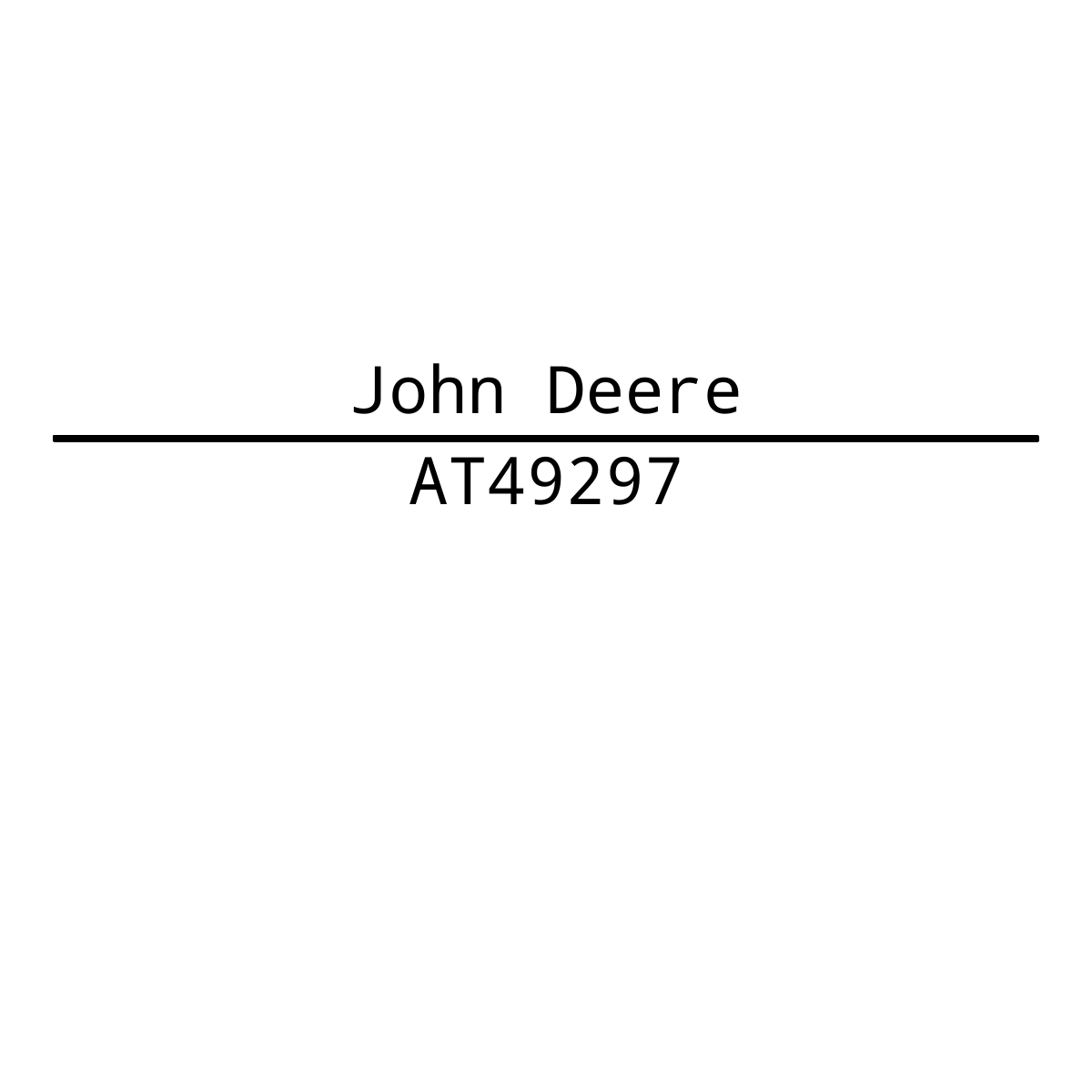 John Deere AT49297 Link End