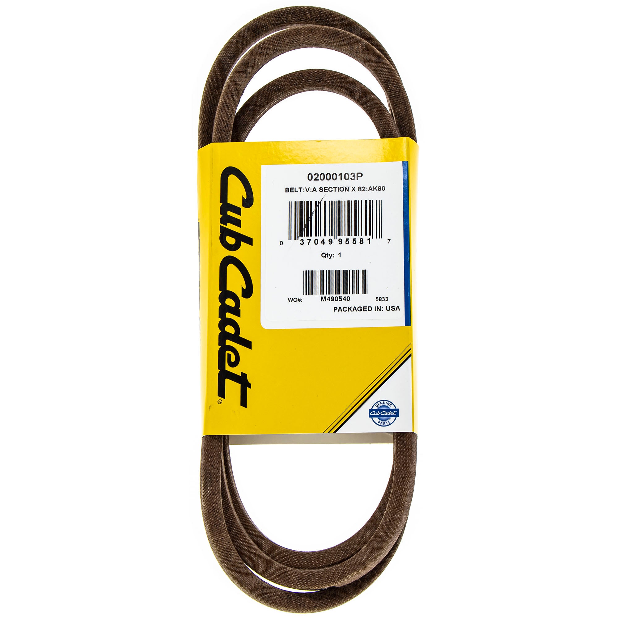 CUB CADET 02000103P PTO Belt