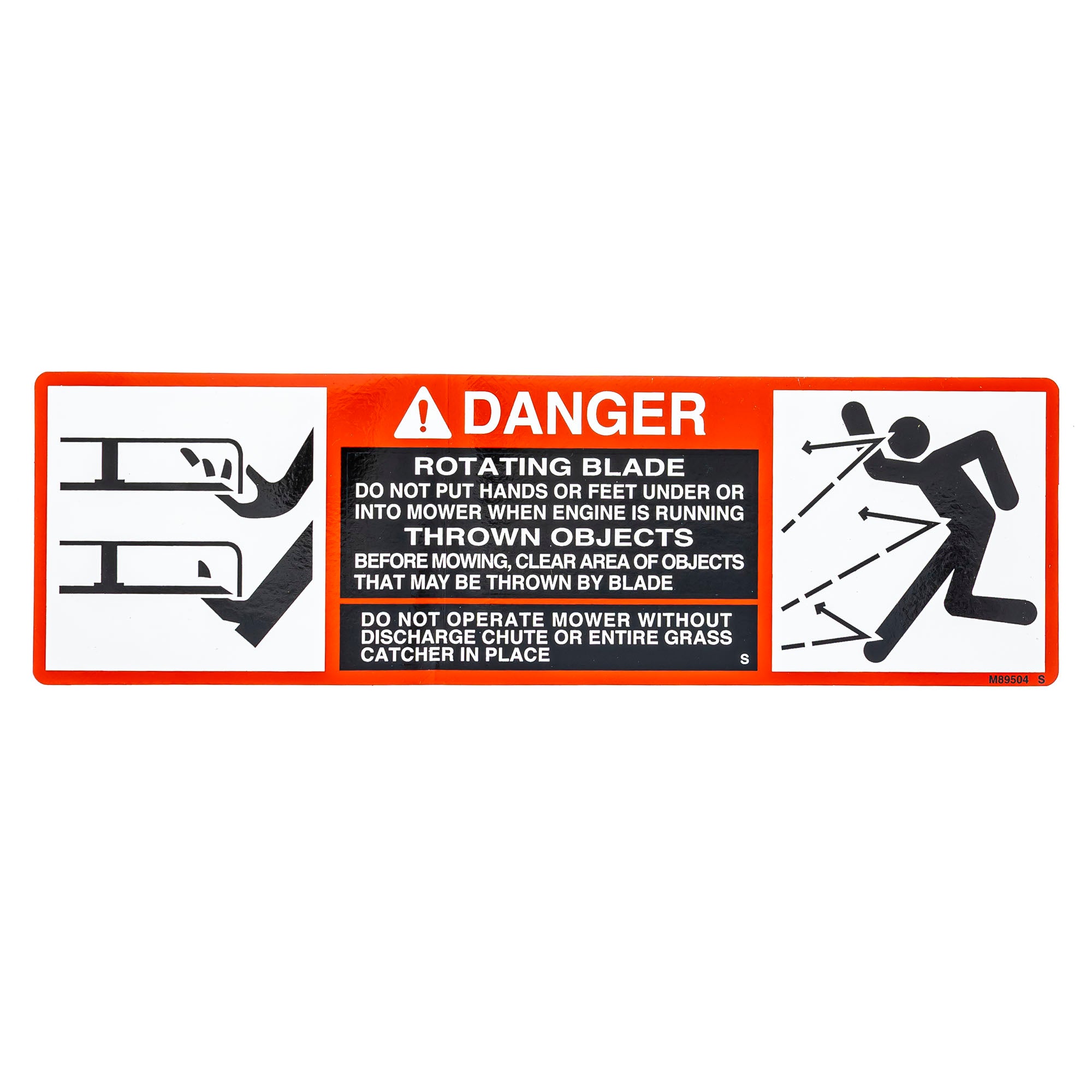 John Deere M89504 Safety Sign