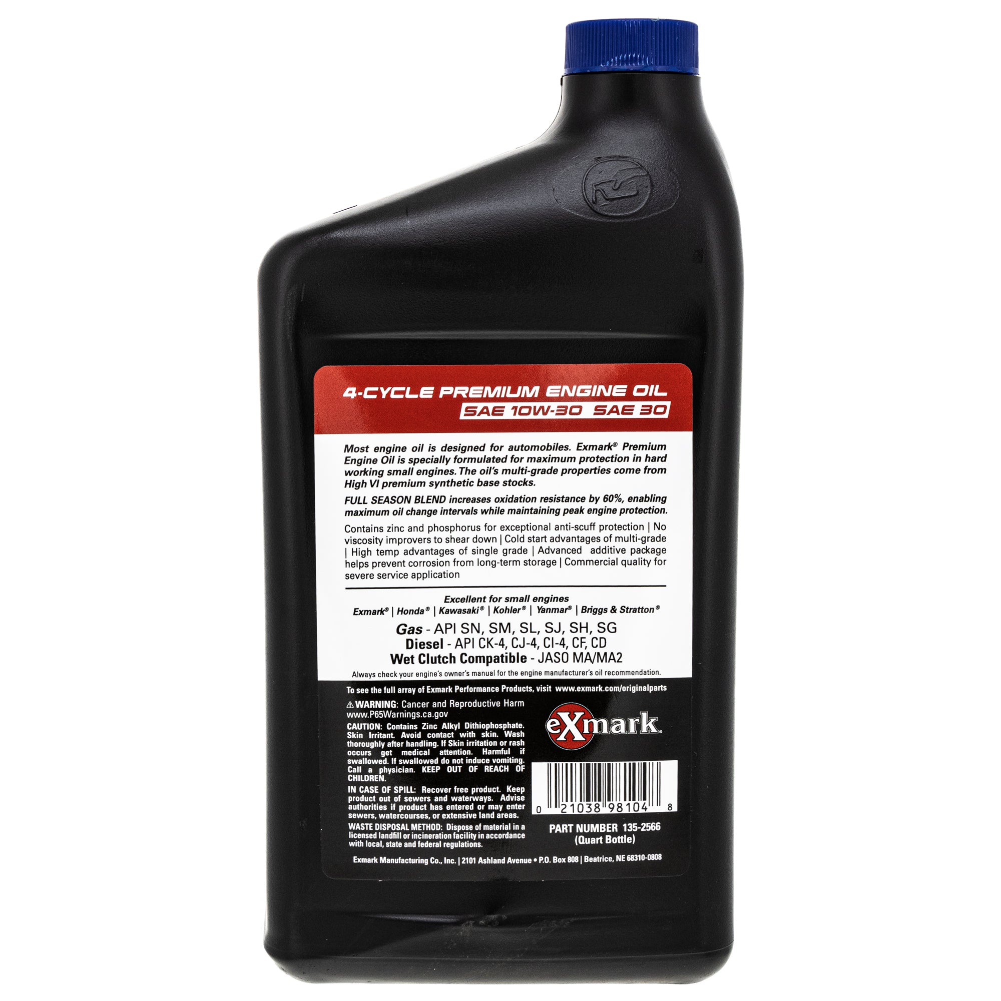 Exmark 135 2566 Premium Oil 1 Quart Mow The Lawn