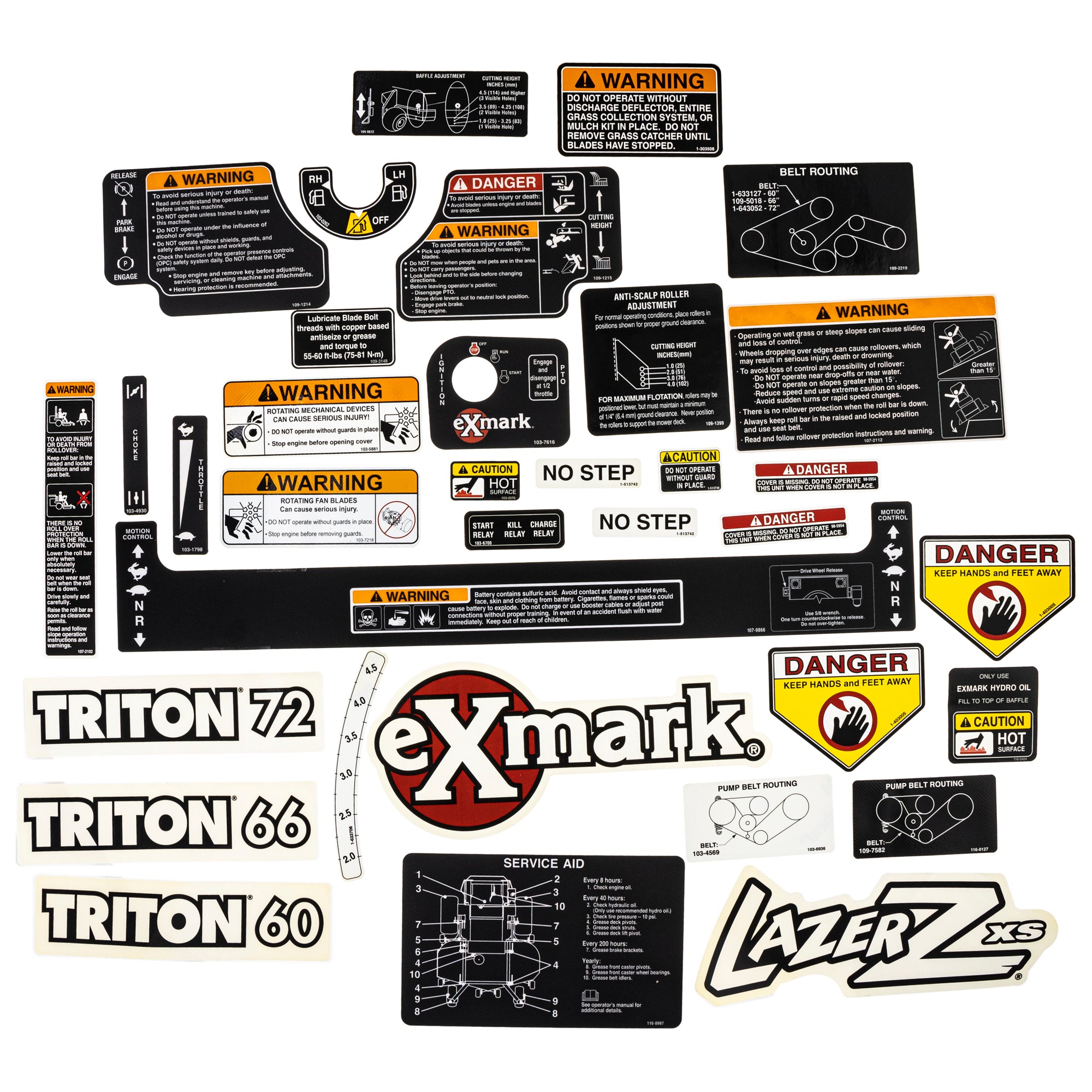 Exmark EK1000021 Decal